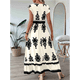 thumbnail image 4 of Vestidos de Verano para Mujer 2025, Vestidos Casuales con Mangas con Volantes, Vestidos de Verano Bohemios para Playa, Color Albaricoque S, 4 of 6