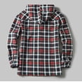 thumbnail image 4 of Mens Sherpa Fleece Lined Plaid Flannel Shirts Jackets Casual Thermal Button Up Jackets Winter Warm Work Coat Outwear 2023, 4 of 5