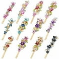 thumbnail image 2 of 12 Pack Sparkly Glitter Crystal Hair Jewelry Rhinestone Butterfly Flower Hair Clips Metal Side Hair Pins Fine Bang Hair Bobby Pins Decorative Hair Barrettes Fancy Accessories for Women Girls, 2 of 4