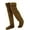 Dark Brown, variant on Christmas goose down knee-high socks, women's comfortable long plush socks, comfortable winter stockings, soft thigh-high, suitable for outer wear.
