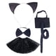 thumbnail image 5 of Conjunto de orejas de gato, pajarita y cola para niños, accesorios de disfraz de animales, diadema, tocado, Cosplay creativo para fiesta de cumpleaños Con vestido Salvador Dali Disfraz Pajarita Cola, 5 of 9