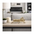 thumbnail image 2 of Grasshopper Figurine Home  Sculpture for Bathroom Decor - Modern Display for Office, Shelf and Coffee Table Styling - Metal Accent Ornament in Boho Style for Console, Mantel, and Tabletop - 6", Gold, 2 of 11