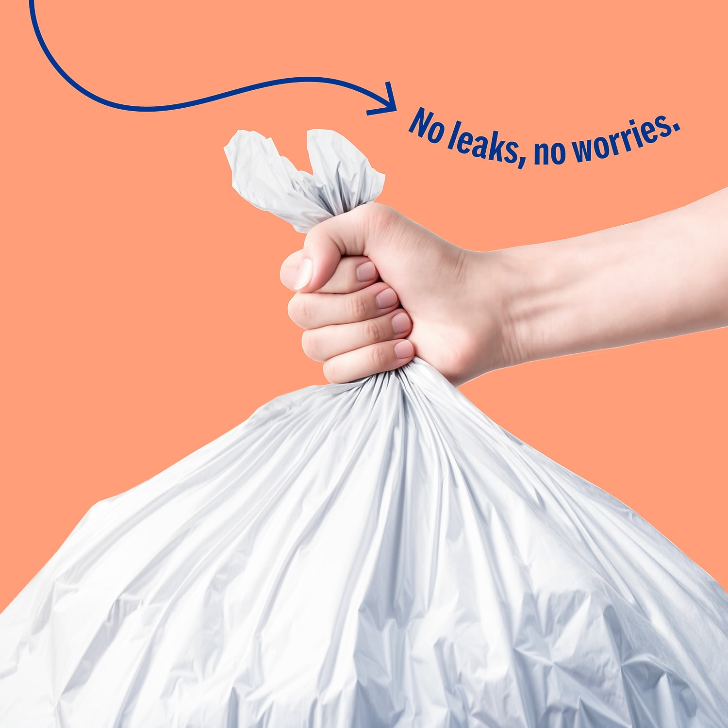 Staples Perk 13 Gallon Kitchen Trash Bag Low Density 0.9 Mil PK56749