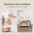 thumbnail image 4 of Set de mesa y silla de destete Montessori para niños pequeños, color blanco, 4 of 7