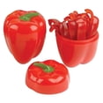 thumbnail image 3 of Hutzler Pepper Saver Keeper Storage Container - Keeps Fresh Longer - Red, 3 of 4
