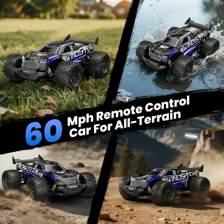 AUOSHI 1:14 Upgraded RC Car with Metal Drivetrain, 60MPH Brushless