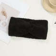 thumbnail image 2 of Lunxisen 2 Pcs Twist Knitted Headbands Winter Ear Warmers, Crocheted Turban Head Wraps Elastic Hair Band Accessories, Hair Scrunchies Scarves., 2 of 9