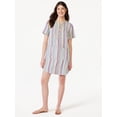 thumbnail image 2 of Free Assembly Women's Lace Up Mini Shift Dress with Short Sleeves, Sizes XS-XXXL, 2 of 6