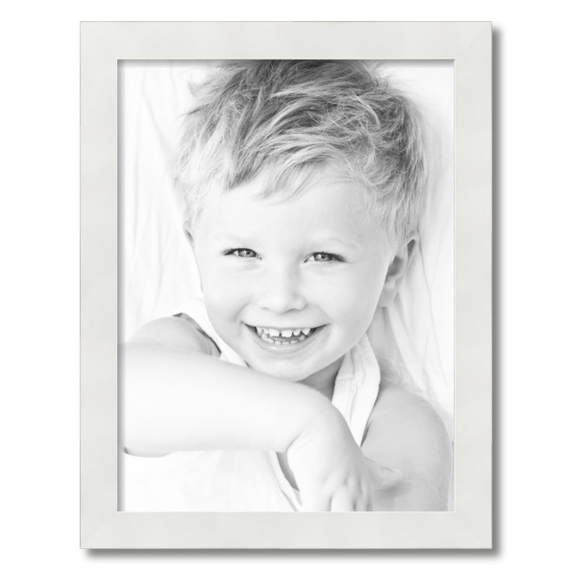ArtToFrames 18x24 Inch White Picture Frame, This White MDF Poster Frame is Great for Your Art or Photos, Comes with 060 Plexi Glass (4023)