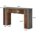 thumbnail image 5 of Tribesigns 55-Inch Farmhouse Entryway Console Table, Dual-Tone Wooden Sofa Table for Hallway, Entrance, Living Room, 5 of 7