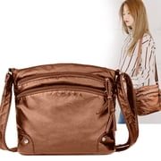 Genuine Leather Crossbody Bag Luxury Vintage Style Large Capacity Adjustable Shoulder Tote Daily Use Elegant Handbag for Women