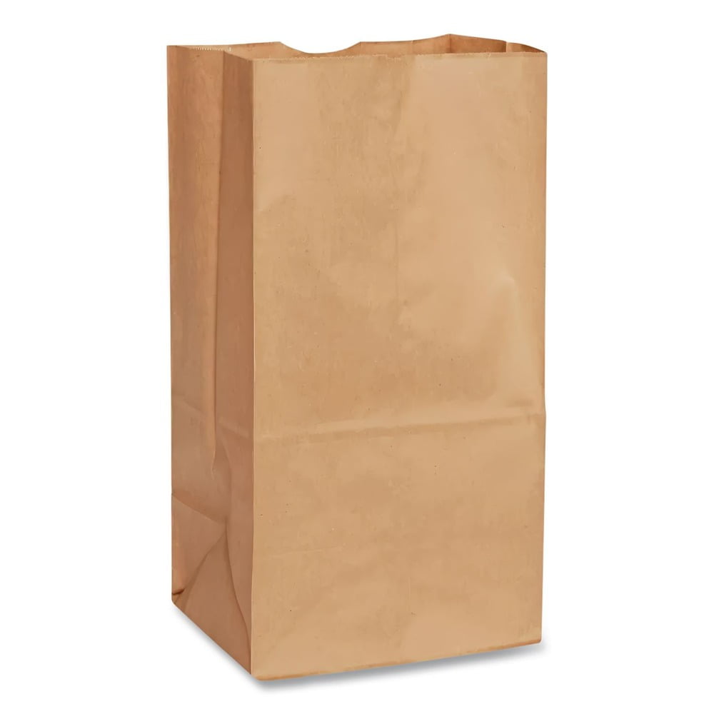 Ross & Wallace Paper Products 130305500PK/BL 5.25 in. x 3.38 in. x 10.94 in. #5 Size Extra-Heavy-Duty Grocery Paper Bags - Kraft (500/Bundle)