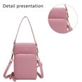 thumbnail image 3 of Bolso bandolera pequeño con cremallera para teléfono móvil, minibolso de hombro, billetera para teléfono inteligente con tarjeta de crédito Solts, 3 of 5