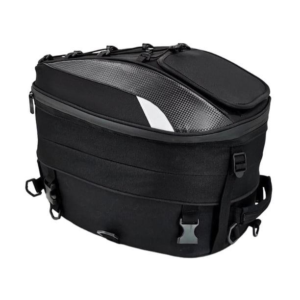 Bolsa para casco de motocicleta, mochila para casco, expandible, impermeable, bolsa de equipaje para el asiento trasero, ideal para actividades al air