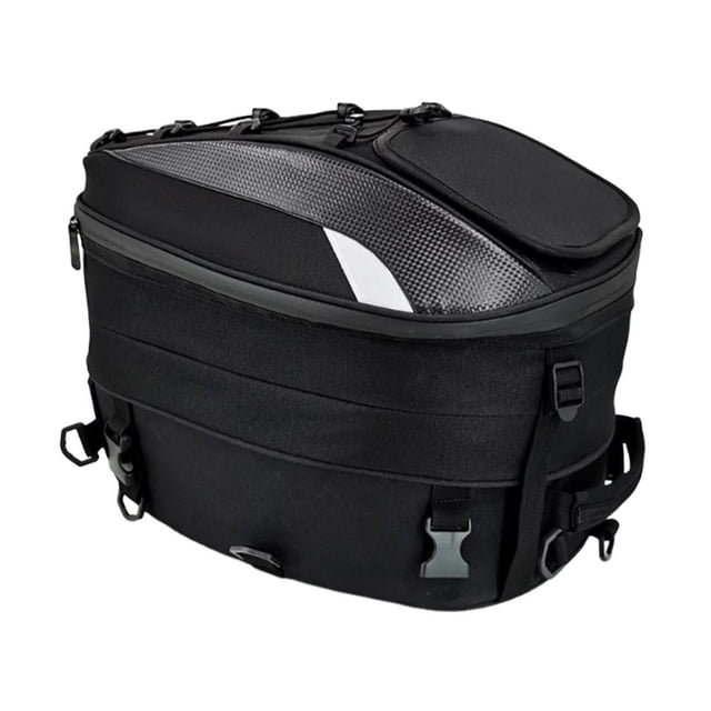 Bolsa para casco, bolsa trasera para motocicleta, mochila multiusos expandible para casco, soporte para asiento trasero para viajes, camping