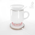 thumbnail image 2 of Coffee Mug warmer & Mug & pctg Lid set  self heated cup with wireless charging for Phone, 2 of 9