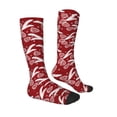 thumbnail image 4 of Lsque Christmas Holiday Pinecone Printed Crew Socks Men's Women's LightWeight Thin Casual Calf Socks ,Knee High Socks,Cotton Socks, 4 of 9