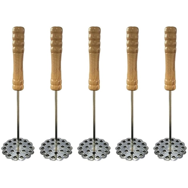 Triturador de Papas Portátil de 5 Piezas con Mango de , Acero Inoxidable, Duradero, Ideal para Papas, Papas Moradas y Carne Blanda en Cocinas, Restaurantes