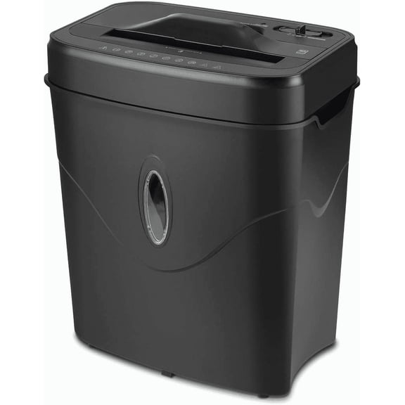 10-Sheet Crosscut Paper and Credit Card Shredder with 4.4-Gallon Wastebasket Black