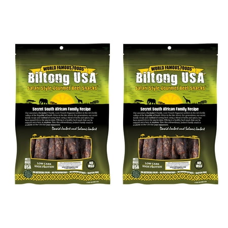 Biltong USA Grass Fed Droewors Beef Sticks, Spicy Mild Flavor, 16oz (Best Biltong In Usa)