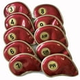 thumbnail image 1 of 10 unids/set Club cubierta de cabeza de hierro cubierta de cabeza de PU cubiertas de cabeza de Club impermeables, 1 of 3