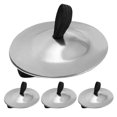 thumbnail image 1 of FESTFENDS 4Pair Plated Silver Brass Finger Cymbals Lightweight Musical Instrument for Dance and Party Use, 1 of 8