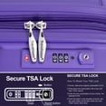 thumbnail image 5 of Expandable Hardshell Suitcase Set(20"24"28"), Luggage Sets 3 Piece with 360° Double Spinner Wheels,  Lightweight Durable Suitcase Set with  TSA Lock  for Travel, Jurney, Purple, 5 of 9