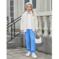 thumbnail image 6 of Arshiner Girls' Casual Sets Short Sleeve T-Shirt Top and Sweatpants with Pockets, 6 of 6