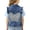 Blue-C, variant on Baby Little Girls Butterfly Embroidery Denim Vest Casual Button Beading Down Sleeveless Jean Jacket Coat Blue-B