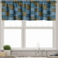 thumbnail image 3 of Ambesonne Vintage Valance & Curtain, Abstract Oriental Motif, 55"x24", Pale Blue Caramel Blue, 3 of 6