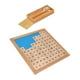 thumbnail image 1 of Juguete de tablero de matemáticas de madera, juguete para contar cien tableros, aprendizaje preescolar, regalo de cumpleaños, juguete de madera, cien, 1 of 9