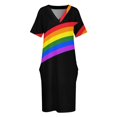 thumbnail image 3 of Vestido de rayas con bolsillos sueltos, vestidos largos con velo, vestido de fiesta 2025, vestidos, 3 of 6