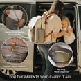 thumbnail image 4 of Parker Baby Co. Diaper Backpack with Changing Pad, Insulated Pockets & Stroller Straps, Cream, 4 of 7