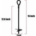 thumbnail image 2 of Ground Anchor , 38,1 cm, Robust, Protection for Terriers, tents, swings, trampolines, 4 pieces, 2 of 4