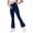Dark blue, variant on Little/Big Girl Leggings High Waisted Flare Pants Yoga Bootcut Pants Solid Color Bell Bottoms 7-12Y