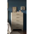 thumbnail image 3 of Stella Transitional Distressed Grey Finish 5-drawer Chest, 3 of 3
