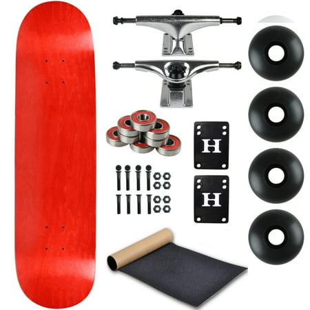 Blank Skateboard Complete 8.25  Red with Silver Trucks and Black Wheels price history on PriceWatchPro