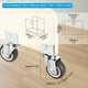 thumbnail image 2 of Ruedas giratorias Uxcell de 2" con soporte en U de 5/8", paquete de 4, ruedas giratorias silenciosas con carga total de 165 lbs para muebles, 2 of 6