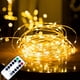 thumbnail image 2 of Guirnalda de luces LED con temporizador de alambre de cobre y control remoto, decoración navideña, funciona con pilas, 5/10/20 m, 2 of 5