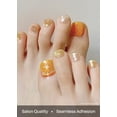 thumbnail image 4 of Tiras de gel para pedicura Sohora Semicuradas PU Orange Splash con accesorios, 4 of 7
