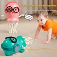 thumbnail image 6 of Desiso Interactive Dancing Toy for Kids, Jellyfish Crawling Toy with Musical LED Light, Bump & Go, Smart Obstacle Avoidance Gift for Toddlers Baby Crawling Practice, 8 Inch(Red), 6 of 9