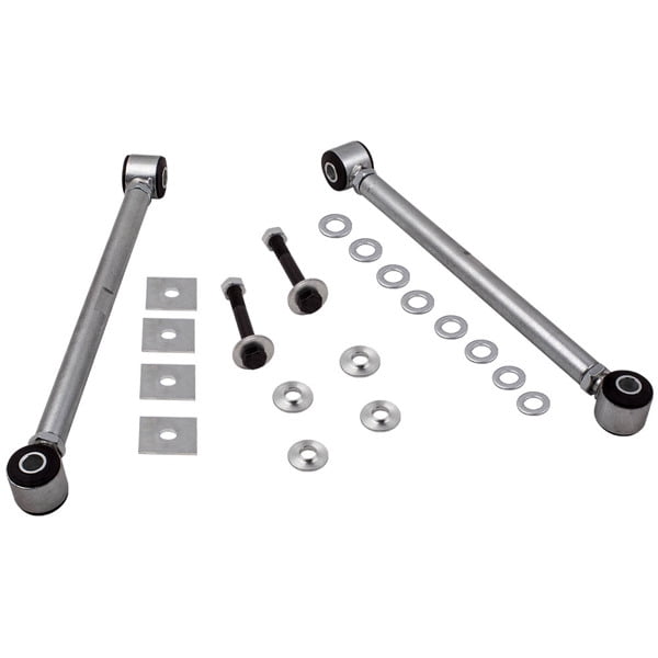 Fithood Adjustable Rear Strut Rods Bar with rubber Bushings for Chevroletf Corvette 6379 Set