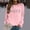 Pink, variant on Womens Long Sleeve Oversized Sweatshirt 2026 Spring Casual Crewneck Loose Pullover Floral Print Fall Y2K Tunic Top