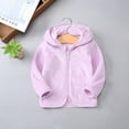 thumbnail image 3 of Otqutp Toddler Kids Fleece Hoodies Coat with Cute Ears 1-4 Years Baby Boys Zipper Jacket Fall Winter Warm Outwear Clothes, 3 of 3