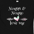 thumbnail image 4 of Inktastic Nonna and Nonno Love Me- Heart Grandchild Boys or Girls Baby T-Shirt, 4 of 5