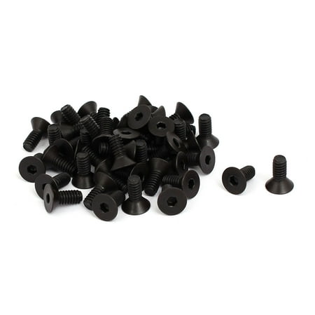 

5/32 x 3/8 Grade 10.9 Countersunk Flat Head Hex Socket Cap Screw Black 50pcs
