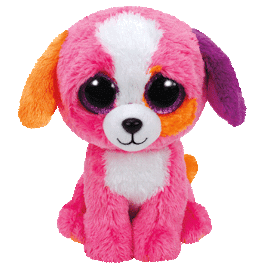 Ty Inc. Beanie Boo Plush Stuffed Animal Precious the Pink Dog 9