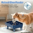 thumbnail image 3 of UPSKY Slow Feeder Dog Bowls,2 in 1 Dog Puzzle Slow Feeder for Large Breed, Maze Elevated Dog Food Bowl Anti-Choking Interactive Dog Feeding Bowls Slow Down Eating for Boredom & Anxiety Blue, 3 of 7