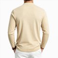 thumbnail image 2 of ZIXKCGDSE Men's Long Sleeve Henley Shirts Comfortable Breathable Pullover Tops Going Out Size S, 2 of 4