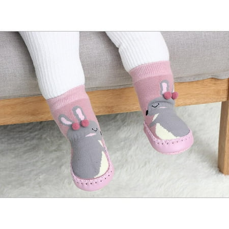 

Baby Indoor Sock Shoes Cotton Baby Girl Sock Glue Soles Non-slip Soft Socks for Daily